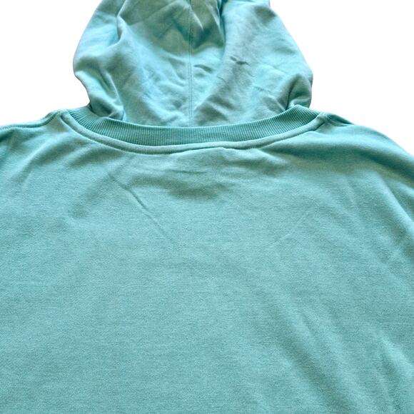 Champion Womens Summer Sweats Campus Sweatshirt Teal Pullover Hoodie Size Large - Picture 5 of 9